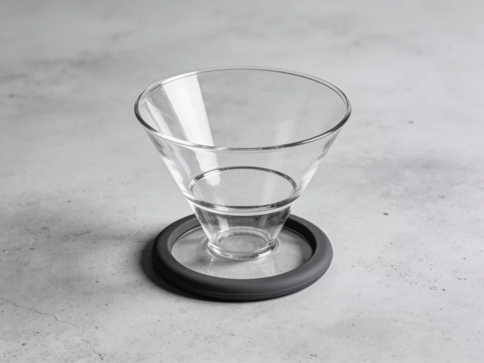 Double-wall glass cone dripper